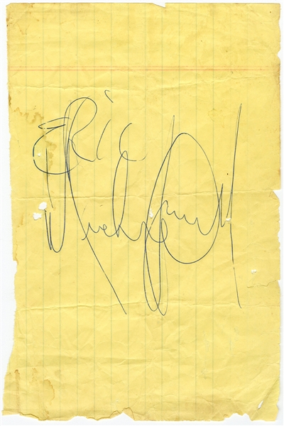 Michael Jackson Signed Paper (Beckett)