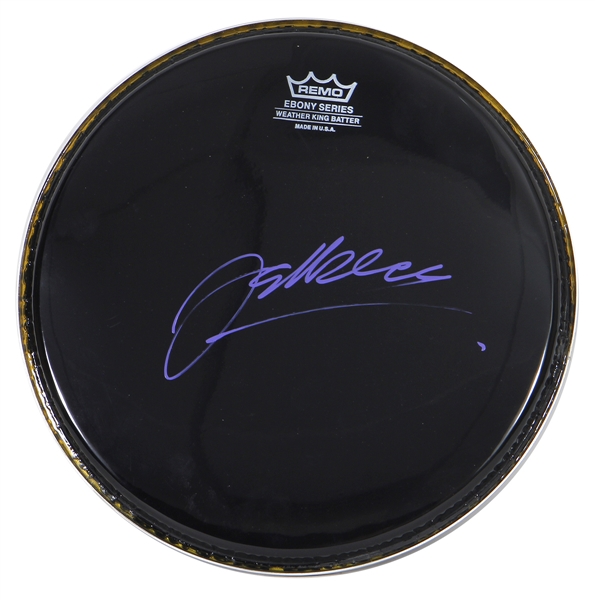 Jeff Beck Signed Remo Ebony Series Drumhead (REAL)