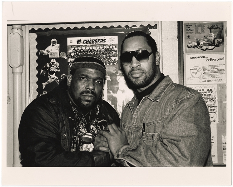 Afrika Bambaataa & Dj Kool Herc Original Oversized Print Circa 1993