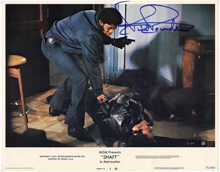 Richard Roundtree Signed 1971 “Shaft” Movie Lobby Card