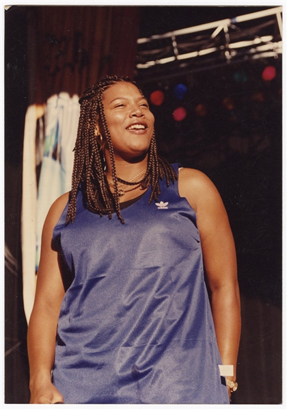 Queen Latifah Original Snapshot Photograph During KMEL 1993 Summer Jam Concert by James Thurman