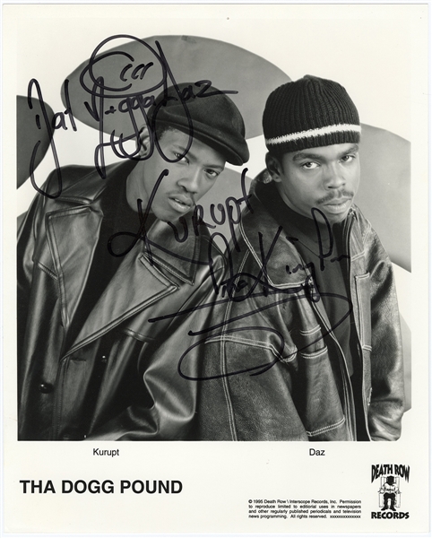 Tha Dogg Pound Signed & Inscribed Promotional Photograph