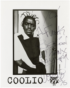 Coolio Signed & Inscribed Promotional Photograph