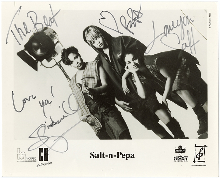 Salt-n-Pepa Signed & Inscribed Promotional Photograph