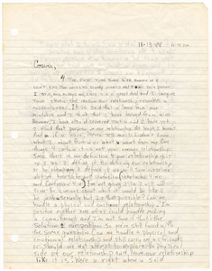 Tupac Shakur Handwritten and Signed Love Letter 11/13/1988 (JSA)