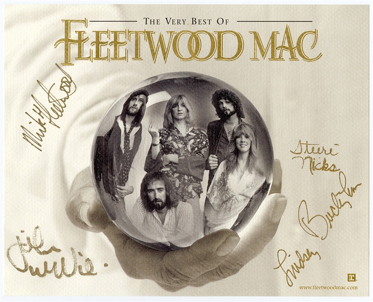 Fleetwood Mac Full Band Signed Original Promotional Photograph (JSA & REAL)