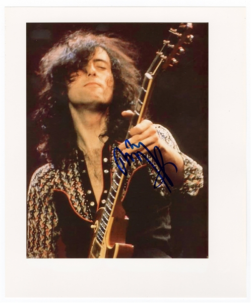 Jimmy Page Signed Photograph (REAL)