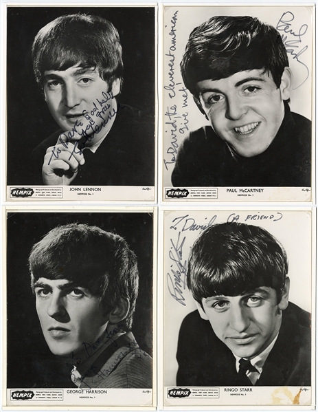 The Beatles Signed & Inscribed Set of Original Nempix Publicity Photographs (4) (JSA & REAL)