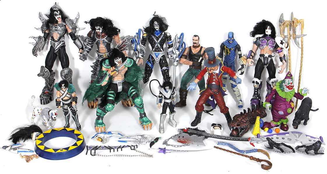 KISS Original "Psycho Circus" Full Set of Prototype Figurines