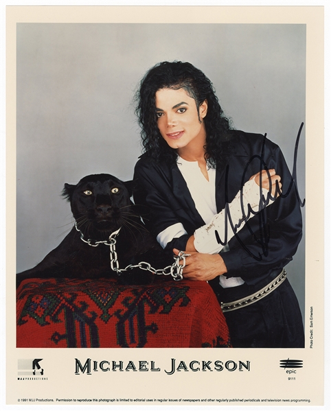 Michael Jackson Signed Original "Black or White" Promotional Photograph