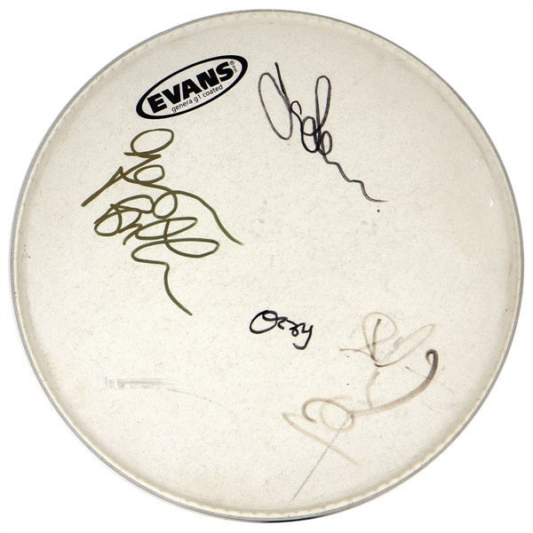 Black Sabbath Stage Used and Signed Drumhead