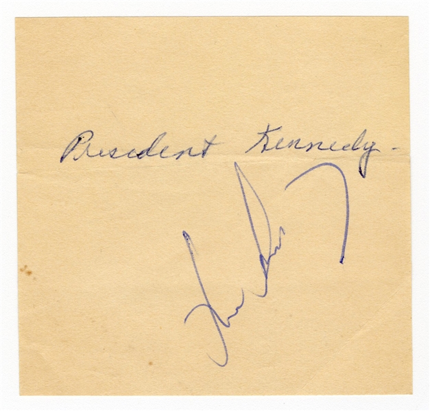 President John F. Kennedy Signed Cut (JSA)