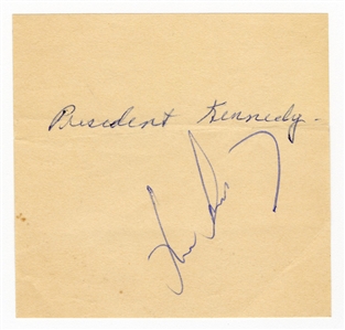 President John F. Kennedy Signed Cut (JSA)