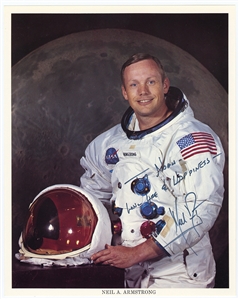 Astronaut Neil Armstrong Signed & Inscribed Original NASA Publicity Photograph (JSA)