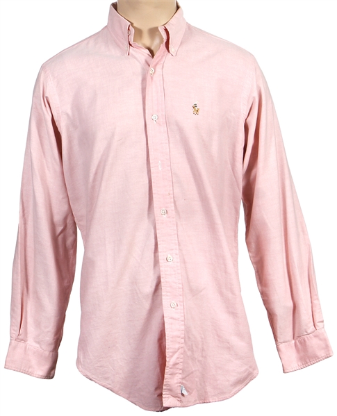 Michael Jackson Owned & Worn Pink Ralph Lauren Button Down Long Sleeved Shirt (Cascio)