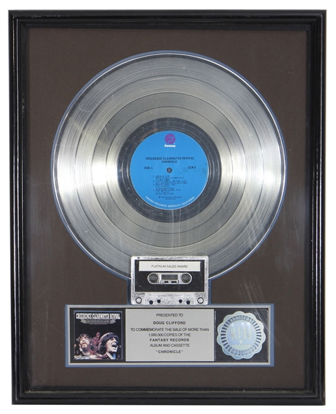 Creedence Clearwater Revival RIAA Platinum Sales Record Award For “Chronicle”