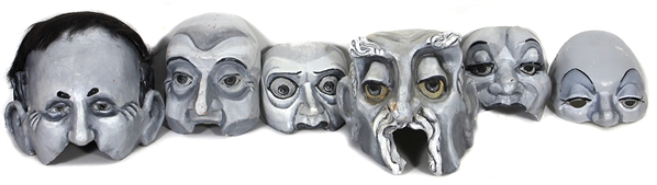 Bob Flanagan Original Irish Repertory "Emperor Jones" Stage Used Masks