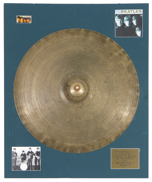 The Beatles 1960 Pete Best’s Zildjian Ride Cymbal From The First Beatles Drum Kit - Used by Paul McCartney & Ringo Starr on Stage and on Hamburg Auditions, Decca Auditions and “Love Me Do” Recordings