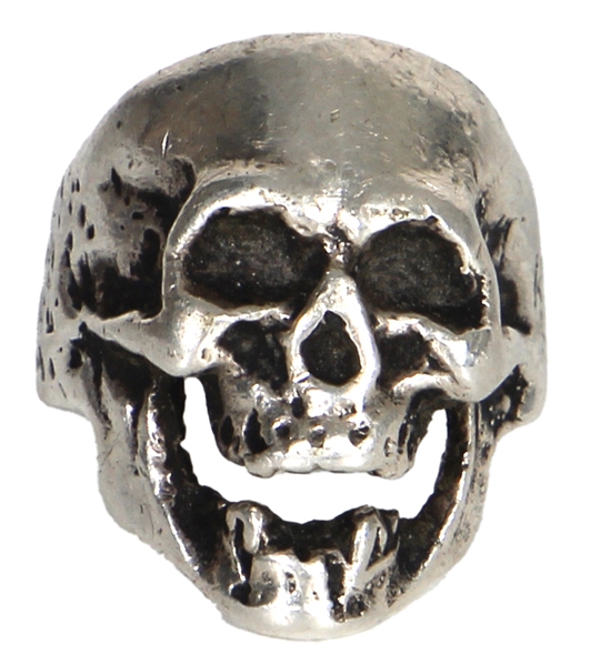 Metallica Cliff Burton Owned & Worn Iconic Silver Skull Ring