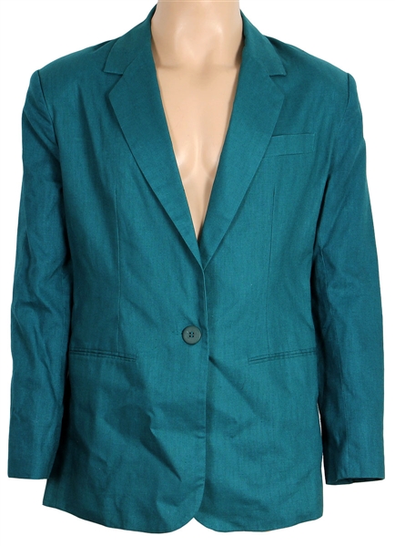 Michael Jackson Owned & Worn Adolfo Teal Jacket (Cascio)