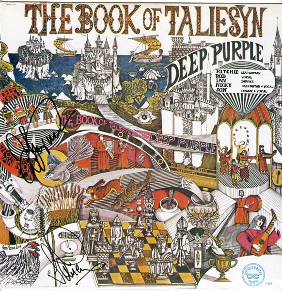 Deep Purple Joe Lynn Turner & Ian Paice Signed “The Book of Taliesyn” Album