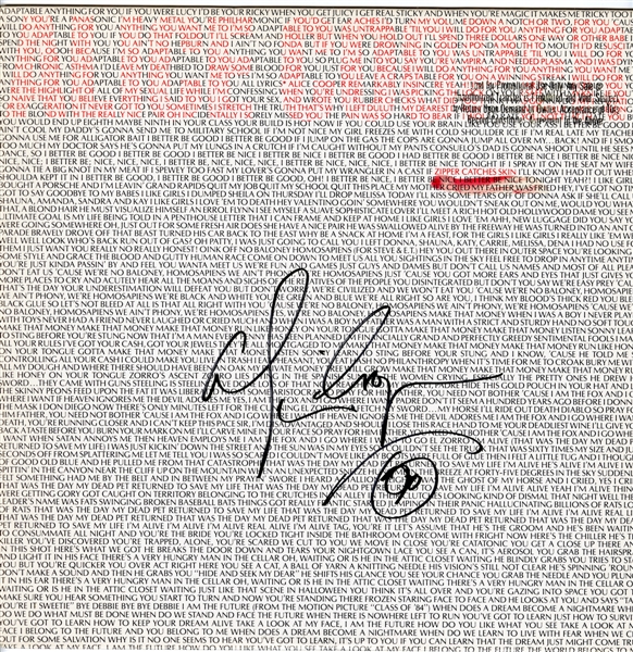 Alice Cooper Signed “Zipper Catches Skin” Album