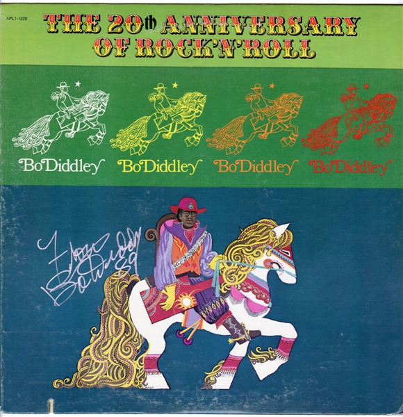 Bo Diddley Signed “The 20th Anniversary of Rock N Roll” Album