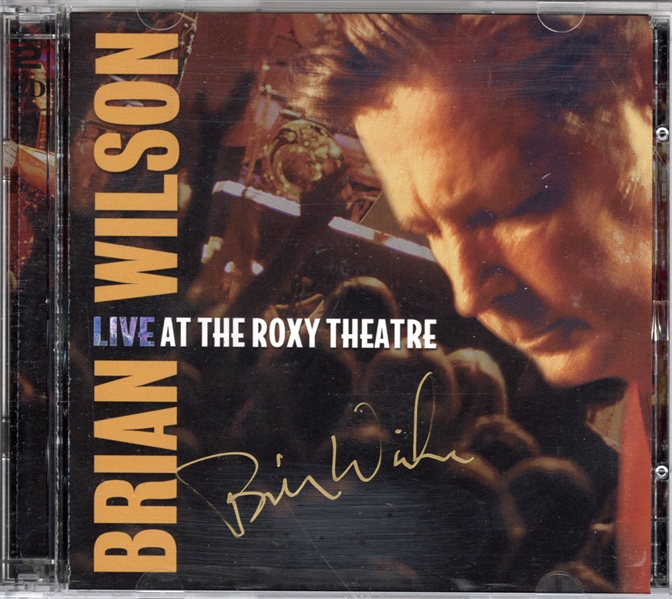 Brian Wilson Signed “Live At the Roxy Theatre” CD Cover