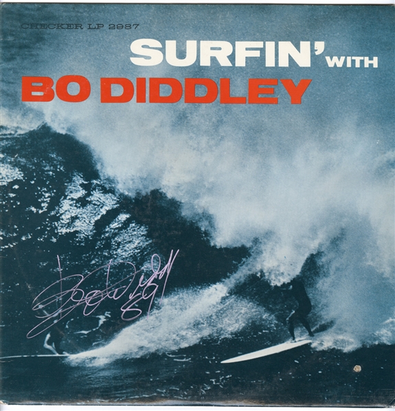 Bo Diddley Signed “Surfin With Bo Diddley” Album