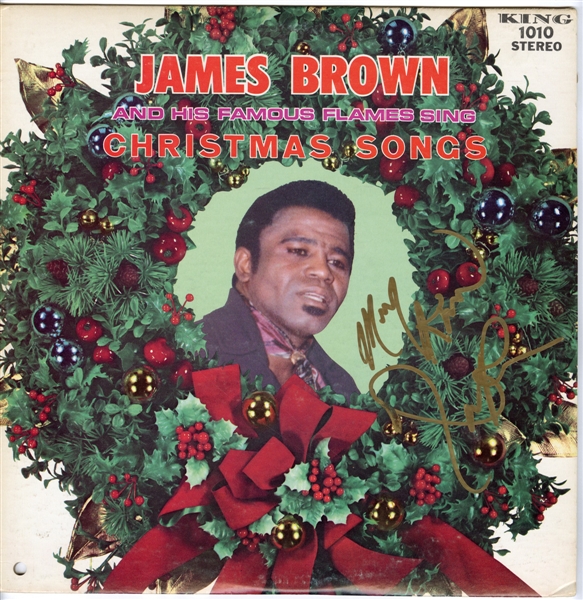 James Brown Signed “Christmas Songs” Album