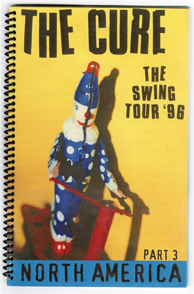 The Cure "The Swing Tour 96" Original Concert Tour Used Itinerary Book