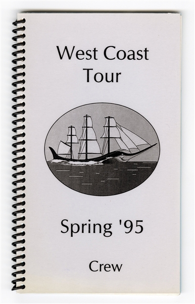 Bob Dylan West Coast Tour 95 Original Used Concert Tour Used Itinerary Book