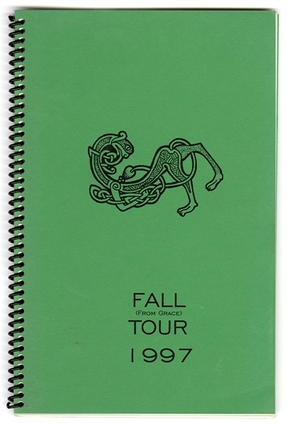 Bob Dylan "Fall (From Grace)" 1977 Original Concert Tour Used Itinerary Book