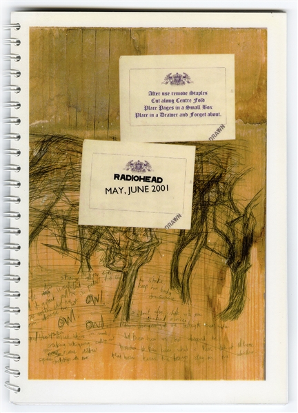 Radiohead May-June 2001 Original Concert Tour Used Itinerary Book