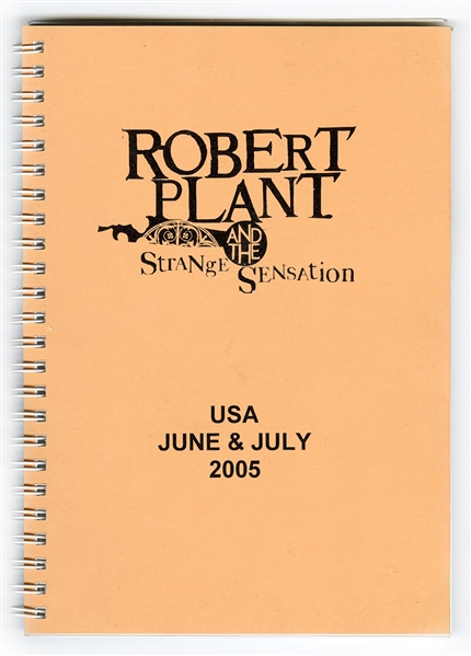 Robert Plant and the Strange Sensation Original USA June & July 2005 Concert Tour Itinerary