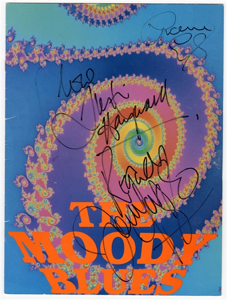 Moody Blues Signed Concert Program