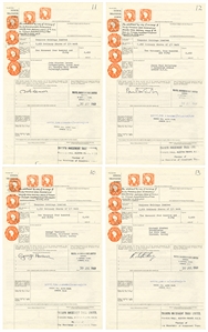 The Beatles Signed Individual Stock Certificate Contracts for 1969 Sale of NEMS Publishing (Caiazzo)