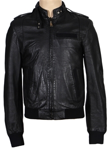 Jim Morrison Owned & Worn Black Leather Motorcycle Jacket