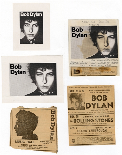 Bob Dylan Original 1970s Artwork for Concert Advertisement