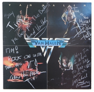 Van Halen Vintage Signed Debut Album (REAL)