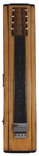 The Beatles John Lennon, Paul McCartney & George Harrison Used Burns Prototype 8-String Lap Steel Guitar - Jim Burns Personal 1/1 Lap Steel Guitar