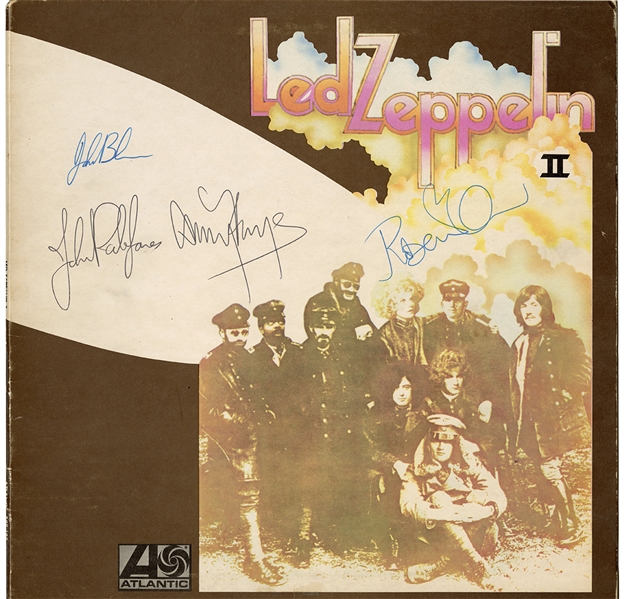 Led Zeppelin Beautifully Vintage Band Signed “Led Zeppelin II” (REAL)