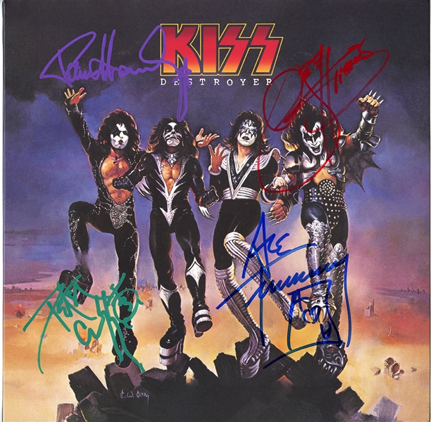 KISS Band Signed “Destroyer” Album (JSA)