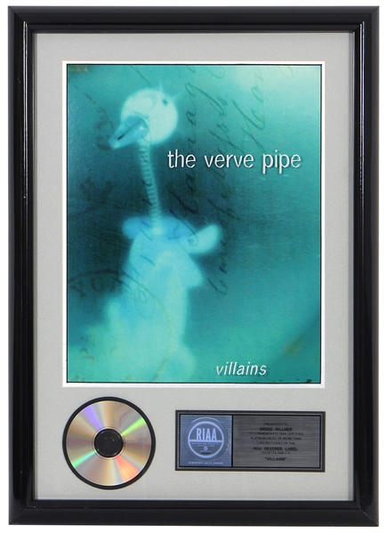 The Verve Pipe “Villains” RIAA Certified Sales Record Award