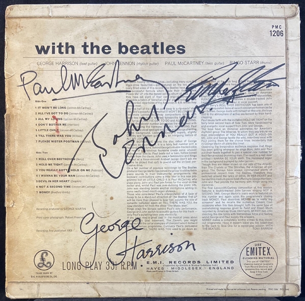 The Beatles Signed “With the Beatles” Album - Stunning Signature Examples (Caiazzo)