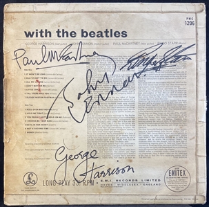 The Beatles Signed “With the Beatles” Album - Stunning Signature Examples (Caiazzo)