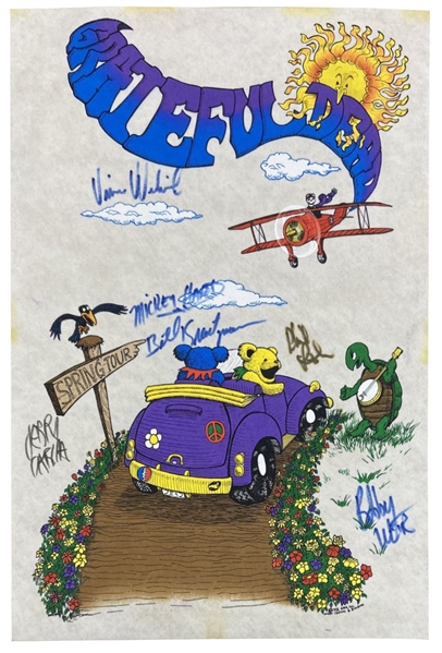 The Grateful Dead Signed 1993 Felt Poster (REAL)