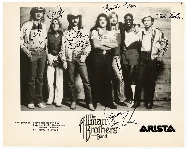 Allman Brothers Band Signed Photograph (REAL)