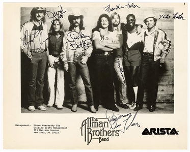 Allman Brothers Band Signed Photograph (REAL)