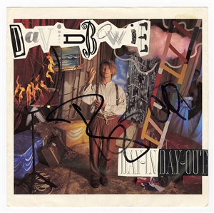 David Bowie Signed “Day-In Day-Out” 7” Record Sleeve (REAL)